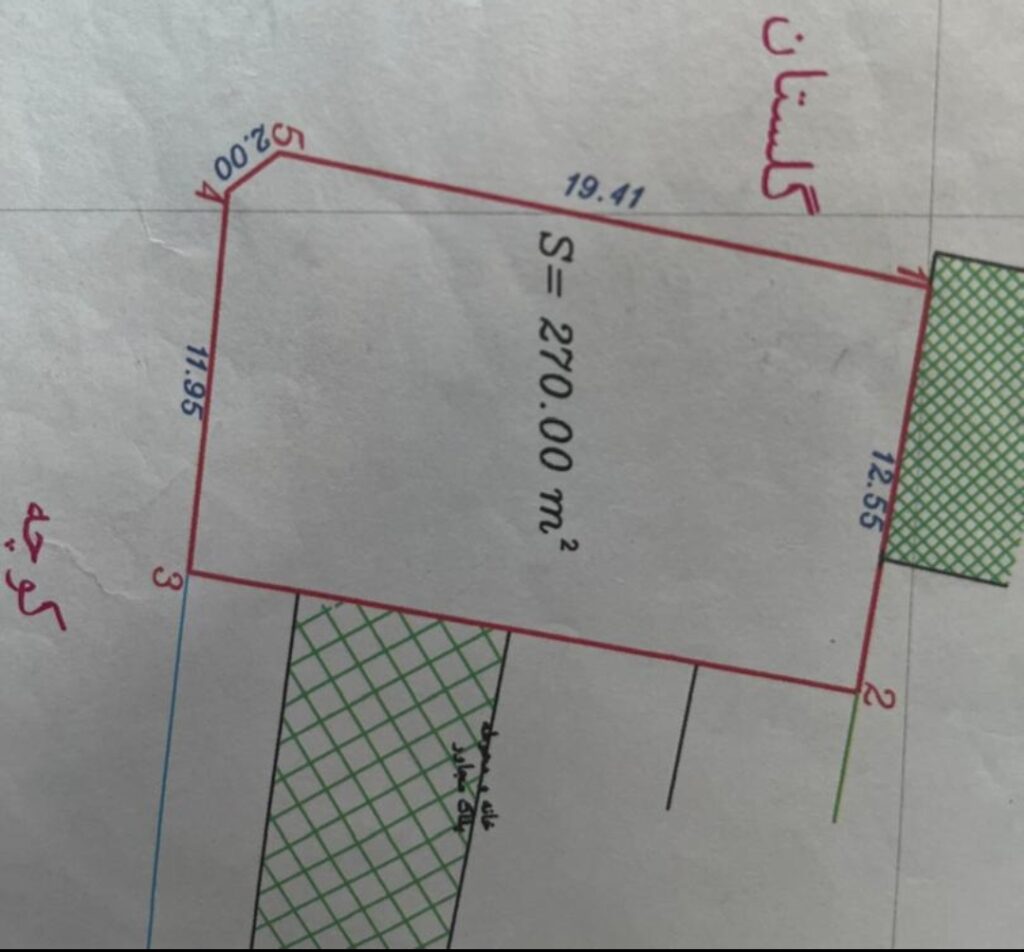 فروش زمین ۲بر با قابلیت ساخت تا۶طبقه